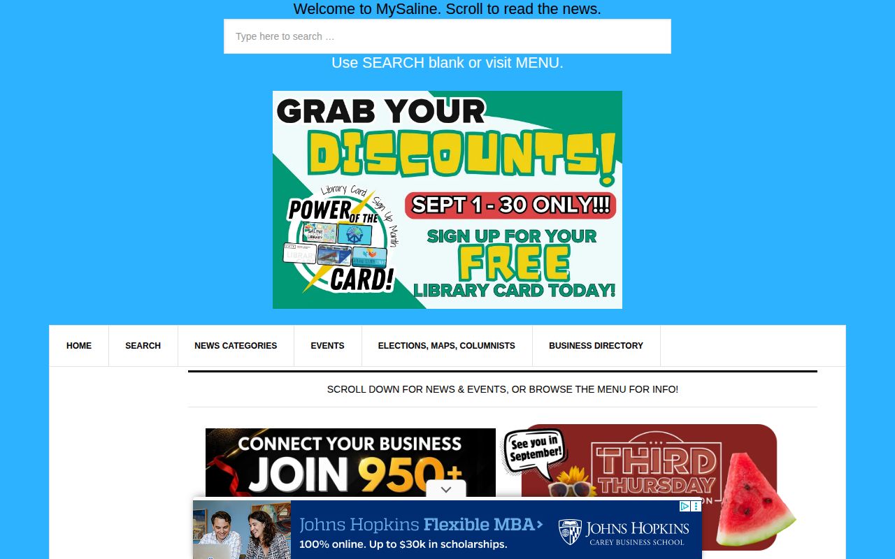 MySaline dated Saline County booking and release post