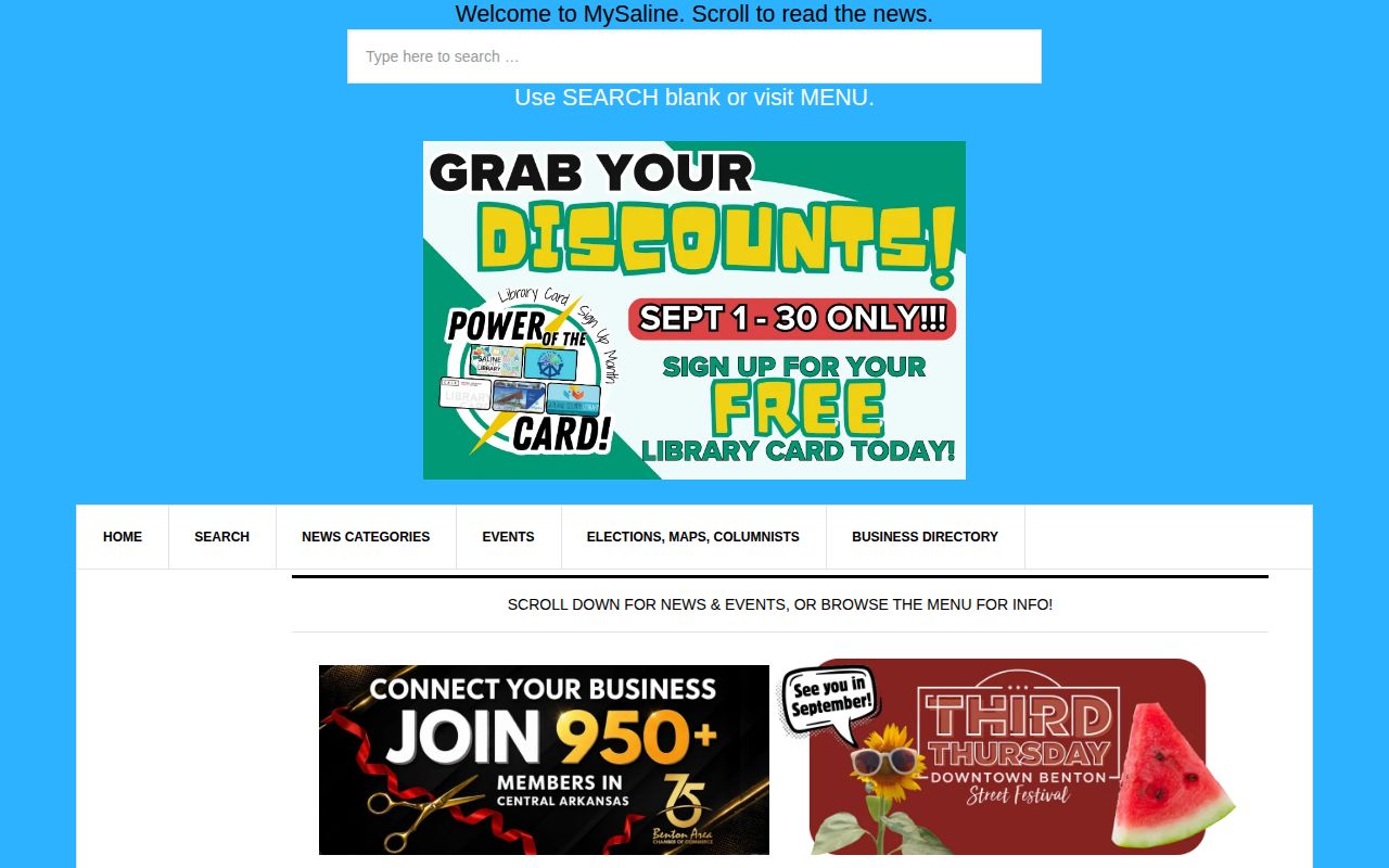 MySaline multi-day Saline County booking archive index